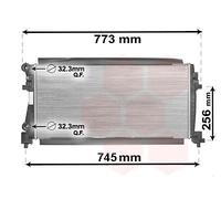 5Q0121251EC - RADIATORE AUDI A3 - VW GOLF VII 1.6 TDI 12-> NUOVO