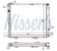 Radiatore Motore Auto Nissens per Mercedes-Benz Modello T S124