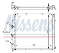 Radiatore Motore Auto Nissens per Renault Kangoo Express FC0/1_ KC0/1