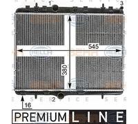 Radiatore Motore Citroen C-Elysee C2 C3 C4 C5 DS3 Originale