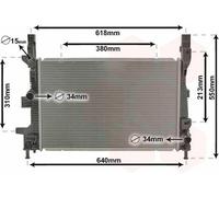 NISSENS Radiatore, Raffreddamento motore per FORD 606033