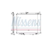Radiatore Motore Intercooler Per Ford Maverick Nissan Van Terrano II NISSENS