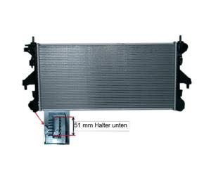 Radiatore Motore L=780 H =3 68 B =3 2 Clima Supporto Inferiore 51mm 1342688080