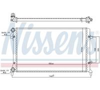 RADIATORE MOTORE NISSENS PER VW AUDI SEAT SKODA NIS65277