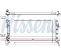 RADIATORE MOTORE NISSENS PER VW AUDI SEAT SKODA NIS65317
