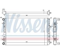 RADIATORE MOTORE NISSENS PER VW AUDI SEAT SKODA NIS65326