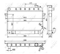 Radiatore Motore NRF Per Lada NIVA 2121