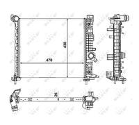 Radiatore Motore NRF Per Opel Meriva B Monovolume S10