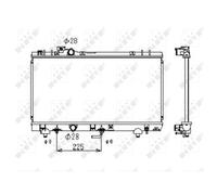 Radiatore Motore NRF Per Toyota Paseo Coupe EL54