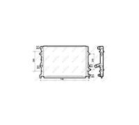 RADIATORE MOTORE NRF PER VW AUDI SEAT SKODA NRF53139