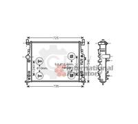 Radiatore Motore Per Mercedes-Benz R-Class M-Class