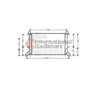 Radiatore Motore Per VW LT 28-46 II Furgone 2.8 TDI 2.3