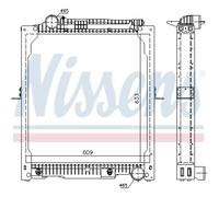 Radiatore Motore Radiatore Auto NISSENS 62647A Alluminio Alette Saldato