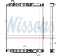 Radiatore Motore Radiatore Auto NISSENS 626490 Alluminio Alettature Saldato