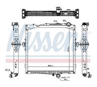 Radiatore Motore Radiatore Auto NISSENS 637877 Alluminio Alette Saldato