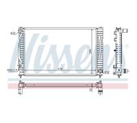 Radiatore Motore Radiatore Auto NISSENS Per Audi A6 4B C5 4B2 8D5 B5 8D2