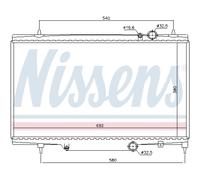 Radiatore Motore Radiatore Auto NISSENS Per Citroën C5 I Break DE_ C8 EA_ EB_