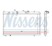 Radiatore, raffreddamento motore NISSENS 636013
