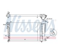 Radiatore Motore Radiatore Auto NISSENS Per Citroën Xsara Coupe N0 N1 N2 Peugeot
