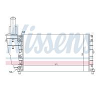 Radiatore Motore Radiatore Auto NISSENS Per Fiat Punto 176 176_ 176L 176C Lancia