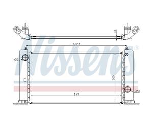 Radiatore Motore Radiatore Auto NISSENS Per Fiat Stilo 192