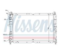 Radiatore Motore Radiatore Auto NISSENS Per Fiat Tempra S.W. 159 159_ Coupe 175_