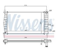 Radiatore Motore Radiatore Auto NISSENS Per Ford Fiesta IV JA JB J5 J3