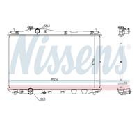Radiatore, raffreddamento motore NISSENS 681387