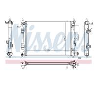 Radiatore Motore Radiatore Auto NISSENS Per Hyundai I20 Coupe GB