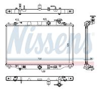 Radiatore Motore Radiatore Auto NISSENS Per Mazda CX-5 KE GH