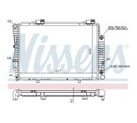 Radiatore Motore Radiatore Auto NISSENS Per Mercedes-Benz C-Class W202 S202