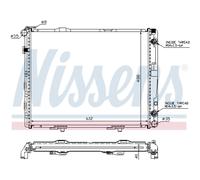Radiatore Motore Radiatore Auto NISSENS Per Mercedes-Benz Saloon W124 E-Class