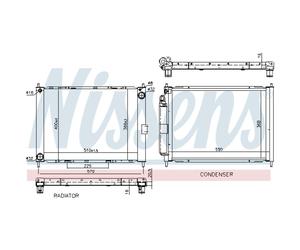 Radiatore Motore Radiatore Auto NISSENS Per Nissan Micra III K12