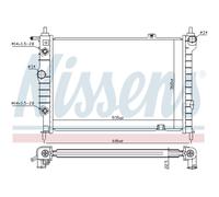 Radiatore Motore Radiatore Auto NISSENS Per Opel Astra F Caravan 51_ 52_ 53_