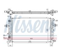 Radiatore, raffreddamento motore NISSENS 630768