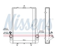 Radiatore Motore Radiatore Auto NISSENS Per Porsche 911 996 997