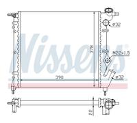 Radiatore, raffreddamento motore NISSENS 63929