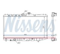 NISSENS 64718 Radiatore motore