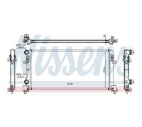Radiatore Motore Radiatore Auto NISSENS Per VW Golf VII 5G1 BE1 BQ1