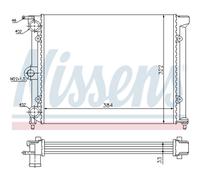NISSENS 651711 Radiatore motore