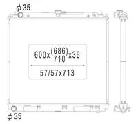 DIEDERICHS DCM1866 Radiatore motore