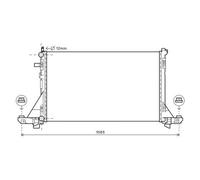 DIEDERICHS DCM2968 Radiatore motore