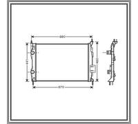 PRASCO Radiatore motore