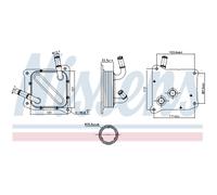 Radiatore olio, cambio automatico NISSENS 91181