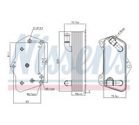 Radiatore olio, cambio automatico NISSENS 91281