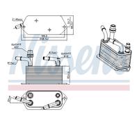 Radiatore olio, cambio automatico NISSENS 91283
