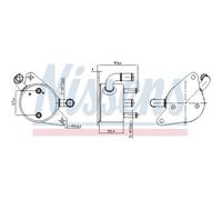 NISSENS 91284 Radiatore olio, Cambio automatico