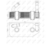 NRF 31186 Radiatore olio, Cambio automatico per AUDI,VW
