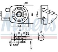 Radiatore olio, Cambio automatico per CITROËN PEUGEOT 206 306 307 308 308 CC 308