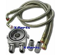 Radiatore Olio Collegamento Set Kit Flessibile IN Acciaio Adatti Per VW